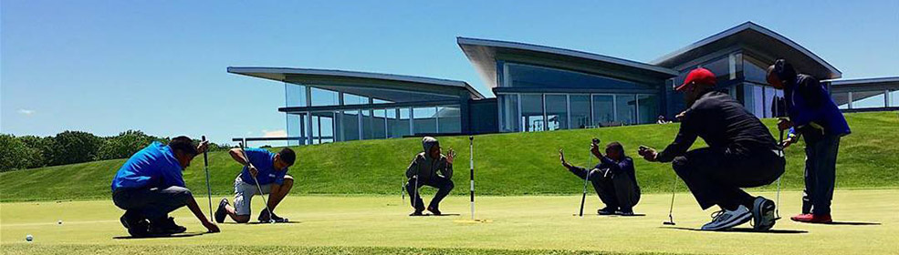 Bridge Golf Foundation students at The Bridge in Bridgehampton