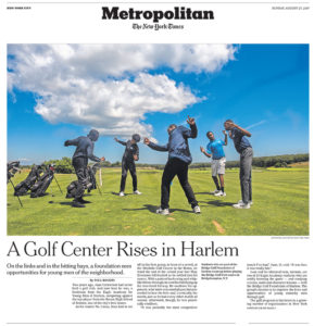 New York Times story on The Bridge Golf Foundation