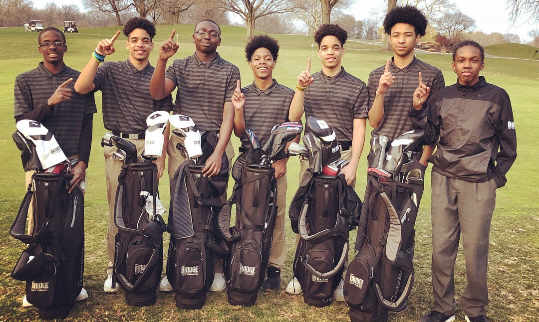 golf team after first PSAL win